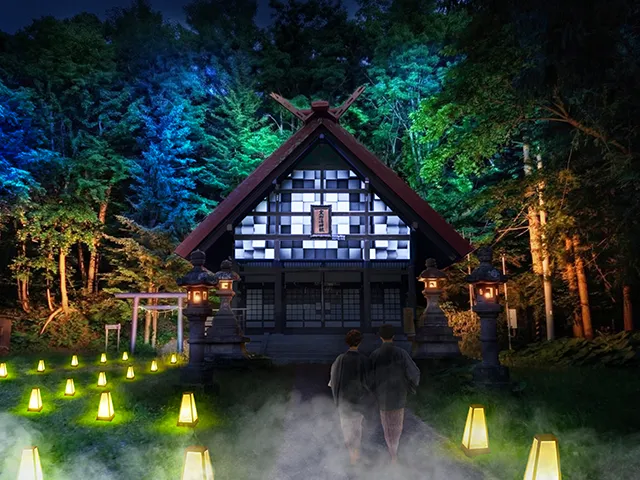 定山溪夏燈路